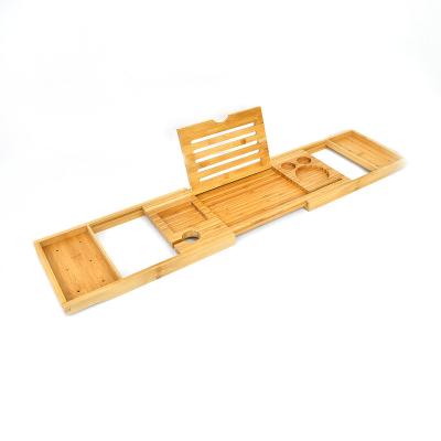 China Eco-friendly Multifunctional Bamboo Wooden Bathtub Tub Trolley Sustainable for sale