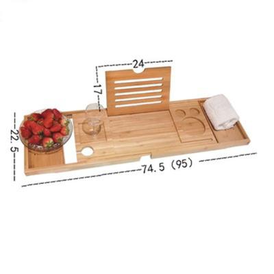 China 75x23x3cm/75x23x4.5cm 2023 Hot Selling Sustainable Natural Bamboo Wooden Tray Biodegradable Trolley for sale