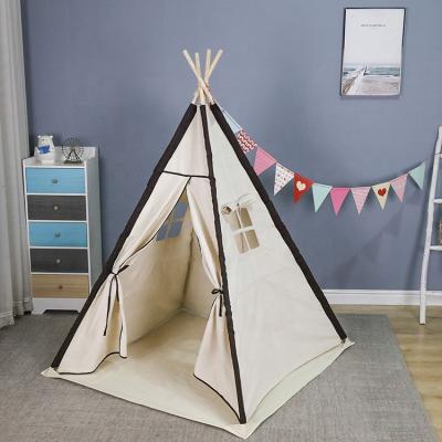 China Wholesale Large Soft Toy Teepee Outdoor Camping Tent For Kids With Mat for sale