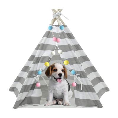 China Easy Foldable Pet Play Tent Cotton Dog Pet Teepee Indoor Portable Tent For Sale for sale