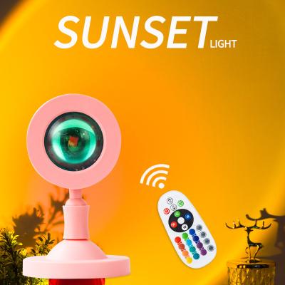 China Modern Led RGB 16 Color Table Lamp Mini Rainbow Pink Sunset Light Sunset Spotlight Lamp Atmosphere Lamp for tiktok for sale