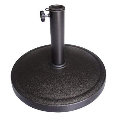 China Outdoor Patio Base Yard Market Stand Resin Umbrella Round Furniture Umbrella Stand Base for sale