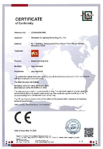 CE - Shenzhen CL Lighting Technology Co., Ltd.