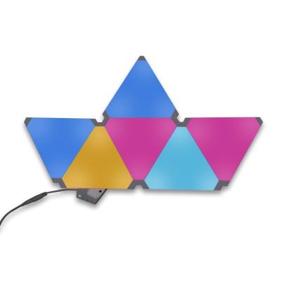 China Modern App Control RGB Led Triangle Light Panel Diy Smart Splicing Plan Led Triangle Light Panel for sale