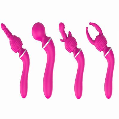 China 10 Frequency Vibration SN-VS015 10 Vibration Modes 3 Different Clitoris Massager G Spot Rechargeable Clitoris Vibrator Sex Women for sale