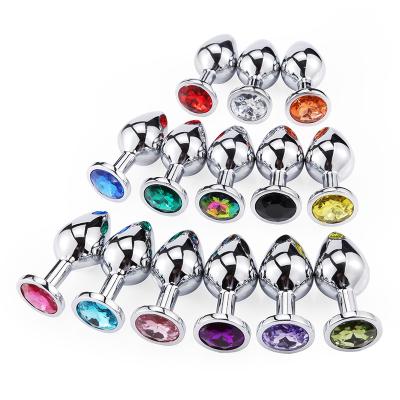 China Multi Colors Adult Jewelry Stimulation S10 Butt Plug Dildo Women Anal Toys Increase Metal Plug Anal Ass Toy For Couples for sale