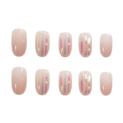 China Easy Apply Cheap Price Printed Fake Nail Tips Full Cover Acrylic Artificial Nail for sale