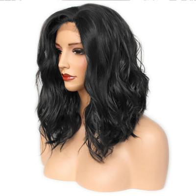 China Natural Water Wave Cuticle Aligned Raw Unprocessed Virgin Yaki Kinky Straight Lace Front Wig for sale