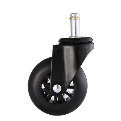 Cina Modern 70mm Nylon Roller Office Chair Caster Wheel Swivel Handle Ring Stem Furniture Caster Wheels Wholesale in vendita