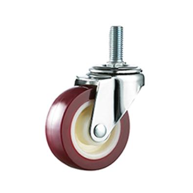 중국 2 Inch Threaded Rod Chinese Single Bearing PU Bearing Wheel 판매용