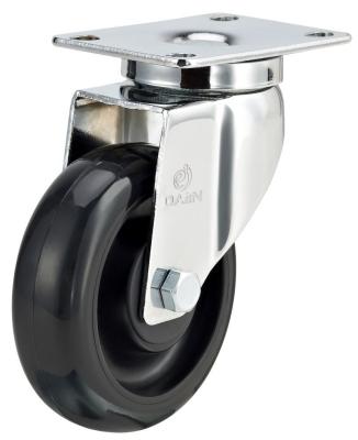 중국 ESD Low Price PU Swivel Plate ESD Caster Wheel Double ESD Black Galvanized PU 90-130KGS Days 3/4/5 Inch 20 32mm Ball Bearing 판매용