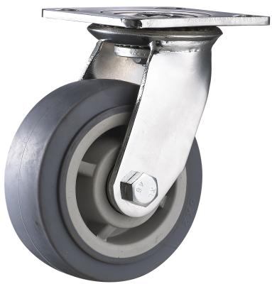 Cina Hotels Caster Wheels 200mm Double Ball Bearing Industrial Heavy Duty Rubber Hot Product 2019 A Variety Of Colors 250-450kgs No Service - in vendita