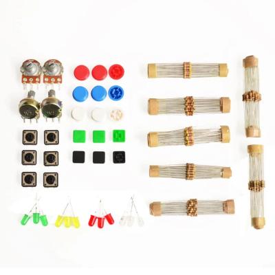 China - 1 Sets Handy Portable Resistor Kit for Arduino Starter Kit ONU R3 LED Potentiometer Tact Switch Pin Header for sale