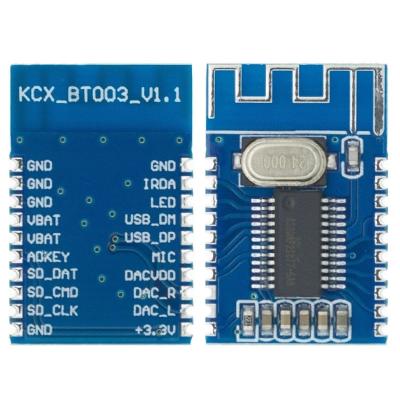 China - KCX BT003 5.0 Blue Cog-Compatible Audio Wireless Stereo Receiver Module Board Integrated Circuits for sale