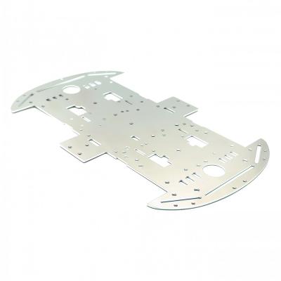 China - Car 4WD Chassis 1.5mm Aluminum Alloy Four Wheel Chassis Smart Round Aluminum Base Plate for sale