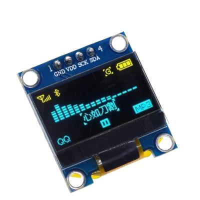 China - 0.96 Inch IIC OLED Display Module 128X64 I2C SSD1306 12864 LCD Screen Panel Serial Yellow Blue Ground VDD SCK SDA 0.96