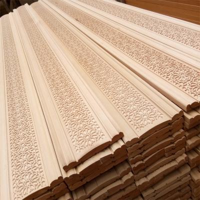 China Home Decoration Reconditioned Wood Molding Carved Teak Wood Molding Wood Molding for sale