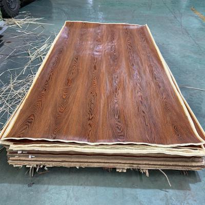 China China Supply E0 EV Contemporary Wood Veneer Laminated Melamine Embossed Cladding for sale