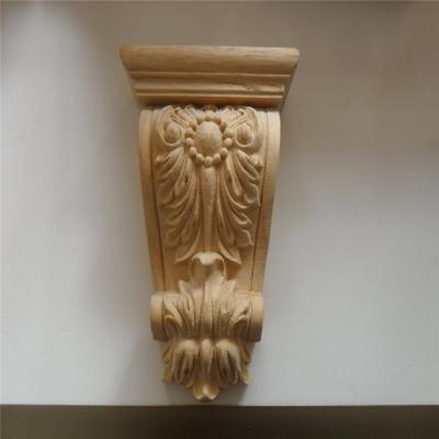 China Solid Wood Solid Wood Carved Wood Roman Corbel Floral for sale