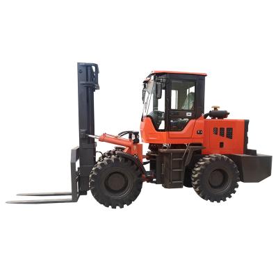 China 5000 elevación hidráulica del camino del kilogramo 5 Ton All Terrain Forklift Off en venta