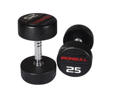 China Rubber Coated Dumbbell Custom Logo Rubber Coated Gym Fitness Dumbbell Dumbbell Gym Use Rubber Dumbbell for sale