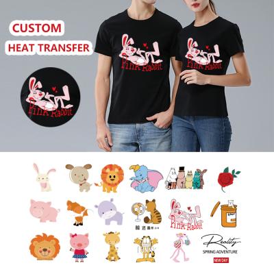 China Washable Custom Logo Screen Printing Pillow Socks Pants Apparel Uniform T-shirt Heat Press Label Designer Thermal Heat Transfer for sale