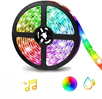 China Music Radio Remote Control LED Strip Lights Music IP65 Waterproof 5m/16.5feet 300 SMD 5050 RGBW Led Strip Lights With RF Remote for sale