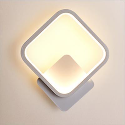 China Factory supply 16w energy saving creative modern living room square led Nordic wall lamp for sale