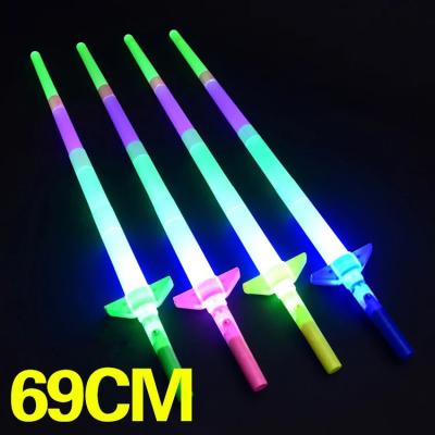 China Wholesale Novelty In Common Children's Luminous Toy Glow Stick Light Stick LED Flashing Light Telescopic Rod for sale