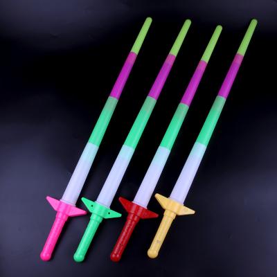 China Novelty Telescoping Fluorescent Flash Toy Rod Sword Concert Christmas Carnival Led Flash Light Up Toys for sale