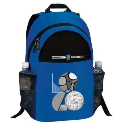 China Lightweight waterproof backpack with mesh bottle pocket on both sides for sale