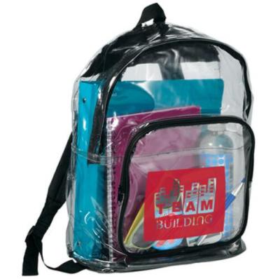 China Front Waterproof PVC Clear Backpack for sale