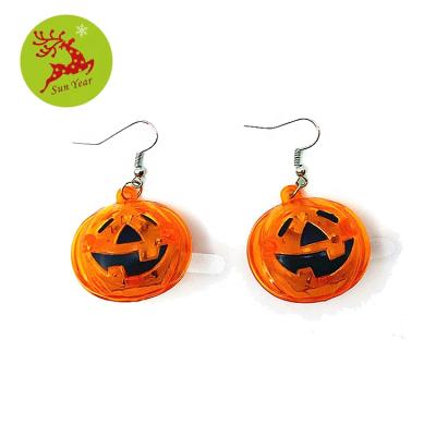 China Halloween LED Light Plastic Flashing Earring For Holiday Event for sale