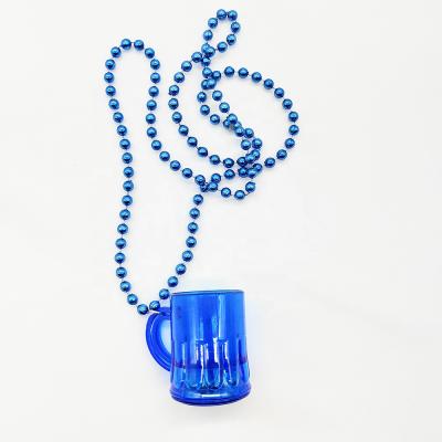 China American national day new design for american national day led necklaces light bulbs light up beer mug necklace for party for sale