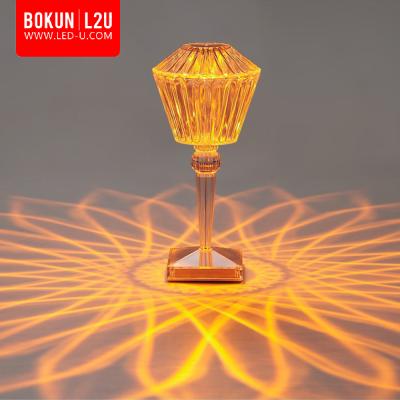 China BOKUN Touch Table Night Lamp Modern Pool Light Decoration Wireless RGB Fill Flower Up Bar LED Table Light With Outdoor for sale