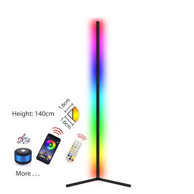 China BOKUN Modern Factory Led Night Standing Remote Control Music Floor Lamp Corner Floor Lamp Minimalist Living Room Decor Lighting for sale