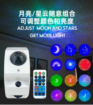 China Bokun Promotion Modern Starry Sky Light and Moon Smart Music Astro Led Star Projector Night Lamp for sale