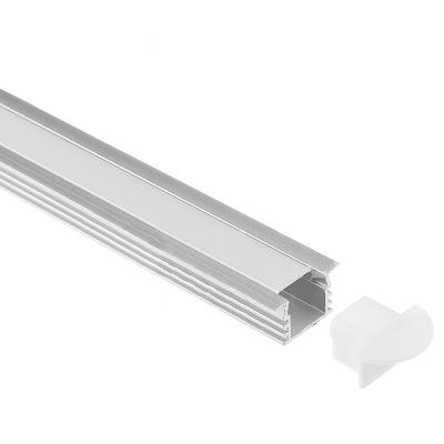 China Decorations 2212T Shape , Recessed Mounted Led Aluminum Profile For Floor Ground Linear Light Bar for sale