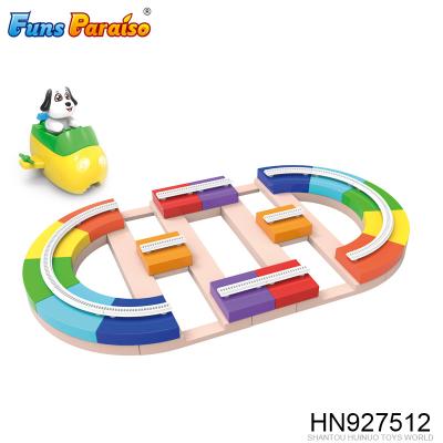 China Building Toy 54 Pcs Children's Arena Park Track Building Block DIY Movable Assembled Toy HN927512 for sale