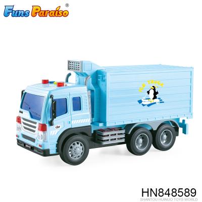 China 1:16 Rubbing Toy Plastic Ni Container Kids Rubbing Truck Toy With Light And Music HN848589 for sale