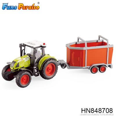 China 1:16 ABS Plastic Farmer Tractor Plastic Toys Friction Animal Truck With Music HN848708 for sale