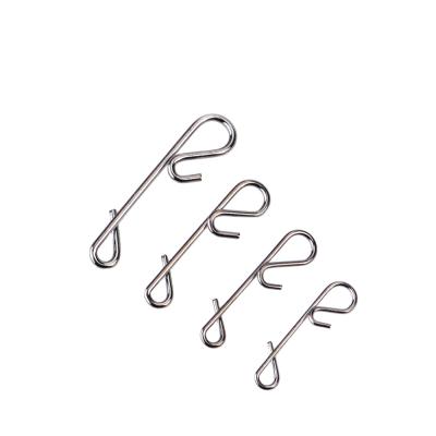 China FTK 5PCS/Lot L-023 Fishing Connector Pin Bearing Rolling Swivel Stainless Steel With Snap Hook Lure Tackle L-023 for sale