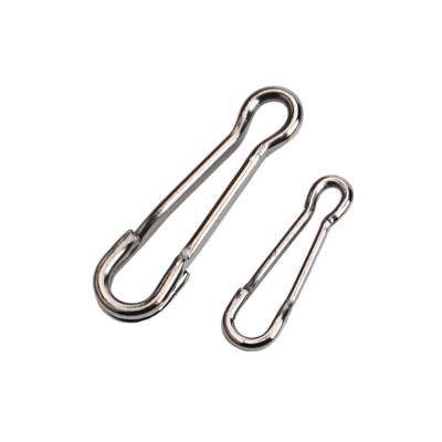 China FTK 5PCS/Lot L-024 Fishing Connector Pin Bearing Rolling Swivel Stainless Steel With Snap Hook Lure Tackle L-024 for sale