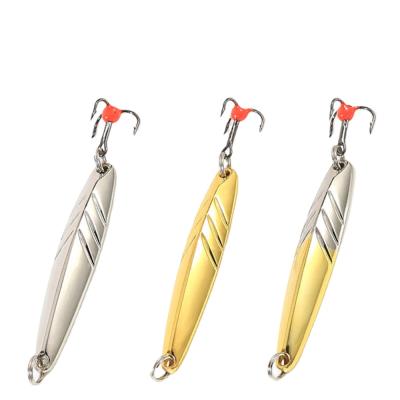 China FISH KING Metal Winter Jig Hard Lure Artificial Bait Fishing Spoon Ice Fishing Lure For Salmon Trout Bass 7005 for sale