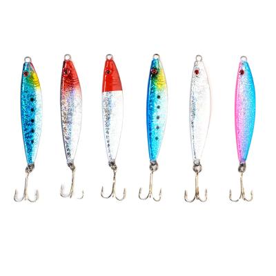 China FTK Fishing Casting Tackle Bass Fishing Lure Artificial Bait TN-01 Metal Cast Jig Spoon Shore Lead Fishing Lure Sea Bait for sale