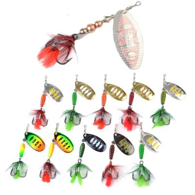 China 1Pcs FTK-TRA Wholesale Ready Boat Bait Lure High Quality Copper Hook Bass Lure Fishing Spinner Lure Fishing Spoon for sale