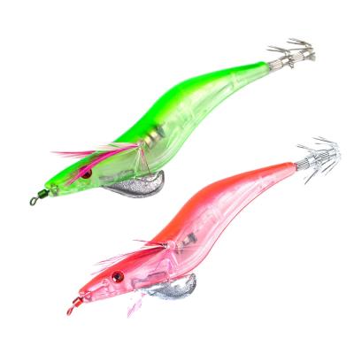 China Plastic FISHKING Customized Hard Artificial Bait Pike Bass Fishing Lure Electronic Squid Electronic Wood Shrimp OEM FishKing-Dzmx-3.5 for sale