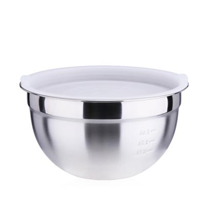 China China Wholesale Disposable Multifunctional Salad Bowl Prices Stainless Steel Cheap Mixing Bowls Set With Lid for sale