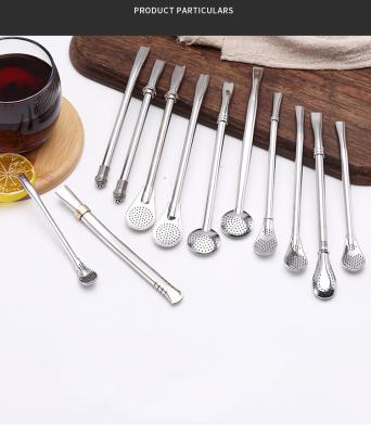 China 2020 sizes food grade stainless steel disposable yerba multiple mate drinking straw with filter for sale