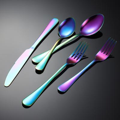 China Sustainable Ins Celebrity Stainless Steel Clad Cutlery for sale